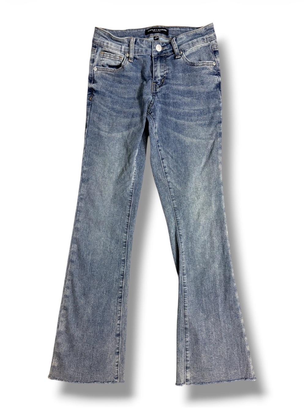 Ashley Mason size 00 / 23 Flare Jeans Distressed Edging